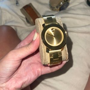 Gold Movado mens watch